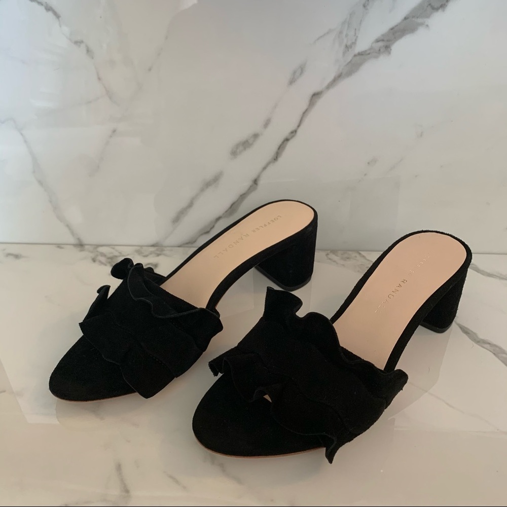 NWOT Loeffler Randall Vera Ruffled Sandal - Picture 2 of 7